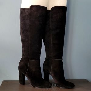 Vince Camuto 'Carleen boots. Black Suede 7.5m